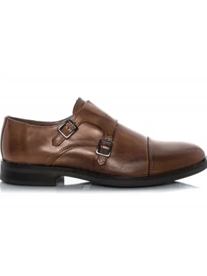 Hombres El Rayo Doble Hebilla Monk Straps - Rayo Basic 22960