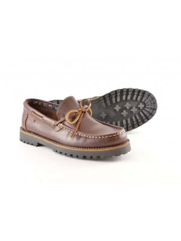 Hombres El Rayo Mocasin Nautico Lazo - Storm 207C