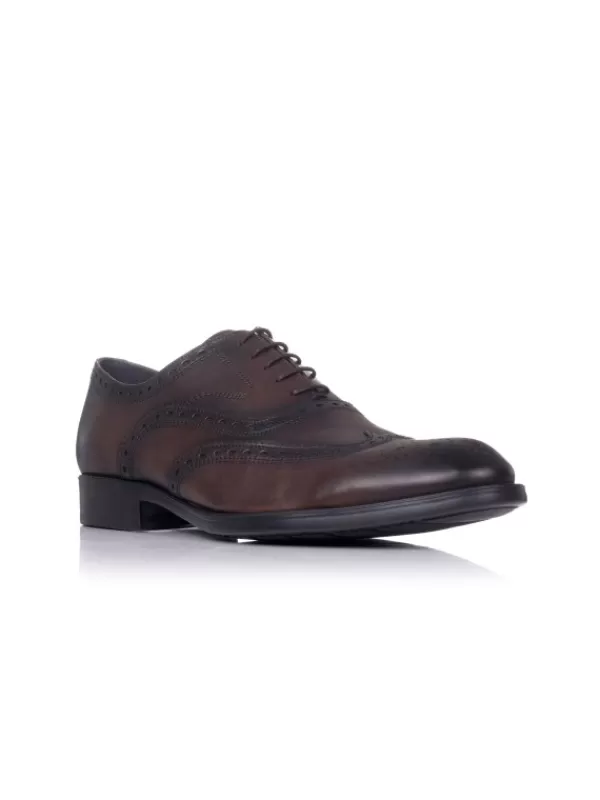 Hombres El Rayo Zapato Cordones Brocado - Sergio Serrano 5003
